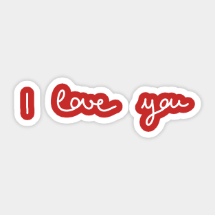 I love you Sticker